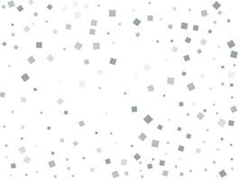 Gender neutral silver square confetti. Vector illustration