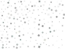 Magic silver square confetti. Vector illustration