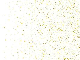 Birthday Golden Rectangles Confetti Background. Vector illustration