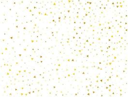 Luxury Gold Triangular Confetti Background. Vector illustration