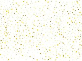 Luxury Gold Triangular Confetti Background. Vector illustration