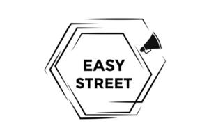 Easy street button web banner templates. Vector Illustration