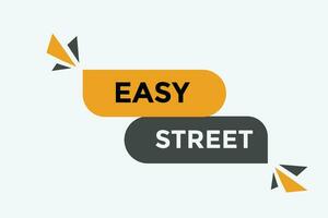 Easy street button web banner templates. Vector Illustration