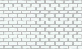 Brick wall white flat design vector background. brick wall pattern on gray backdrop