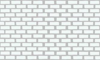 Brick wall white flat design vector background. brick wall pattern on gray backdrop