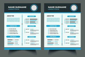 Clean and Professional Resume Layout Jobs Resumes Free Vector