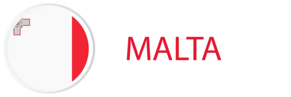 Malta bandeira dentro rede botão, botão ícone. png