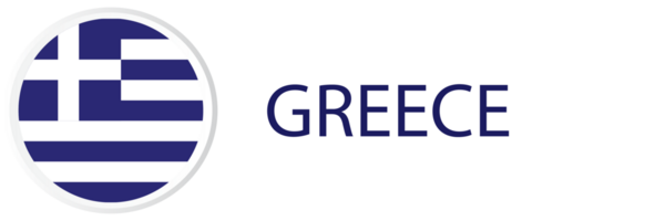 Greece flag in web button, button icon. png