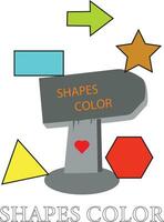 Free vector frame collection with lineal style- shapes coloring pzges