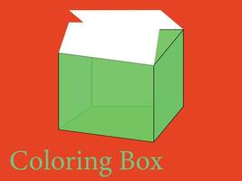 box coloring pages- shop for cartoon box online vector