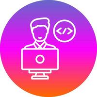 Programmer Vector Icon Design