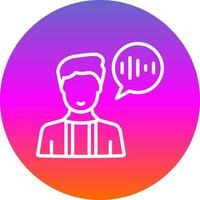 Voice Command Vector Icon Design