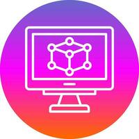 3d Model Vector Icon Design