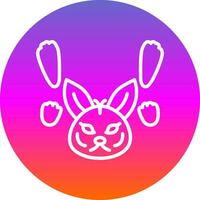 Arctic hare tracks Vector Icon Design
