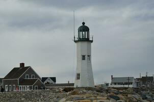 Scituate Lighthouse in the Harbor photo