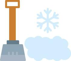 Snow shovel Vector Icon Design