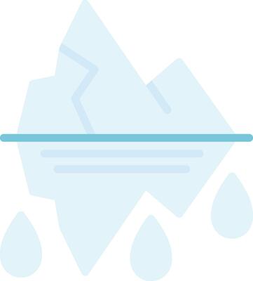 Glacier Vector Icon Design