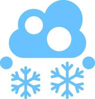 Snowfall Vector Icon Design