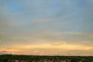 Dramatic Clouds over Luton City of England Great Britain. photo