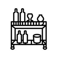 Bar Table icon in vector. Logotype vector