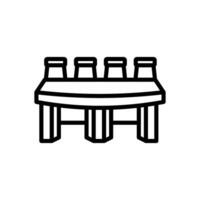 Conference Table icon in vector. Logotype vector