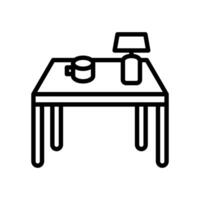 Square Table icon in vector. Logotype vector