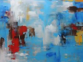 Abstract oil painting background. Color texture. Fragment of artwork. Brushstrokes of paint. photo