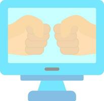 Fighting Game Vector Icon Design