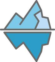 Iceberg Vector Icon Design