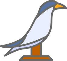 ártico golondrina de mar en vuelo vector icono diseño