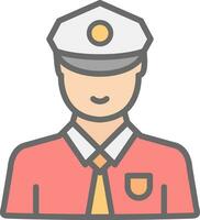 Security Guard Vector Icon Design