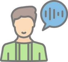 Voice Command Vector Icon Design