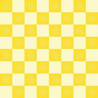 Seamless background with yellow squares patterned elements. vector