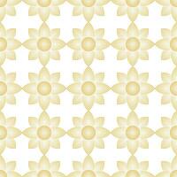 A seamless elegant background with a floral motif in gold lines as the main element. vector