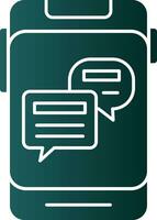 Online Chat Vector Icon Design