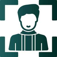 Face Scan Vector Icon Design