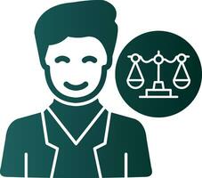 Lawyer Vector Icon Design