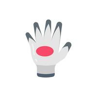 resistente guantes icono en vector. logotipo vector