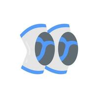 Knee Pads icon in vector. Logotype vector