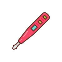 Voltage Tester icon in vector. Logotype vector