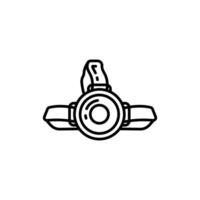 Headlamp icon in vector. Logotype vector