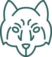 Arctic wolf Vector Icon Design