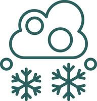 Snowfall Vector Icon Design