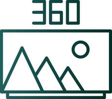 360 Image Vector Icon Design