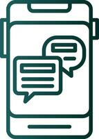 Online Chat Vector Icon Design