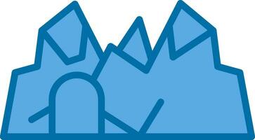 Ice cave Vector Icon Design