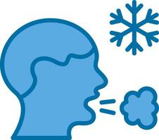 Frosty breath Vector Icon Design