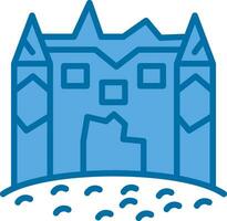 Ice castle Vector Icon Design