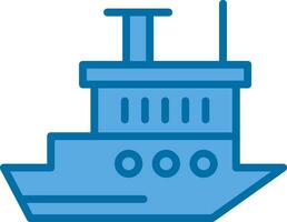 Icebreaker ship Vector Icon Design