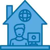 Work From Home Vector Icon Design